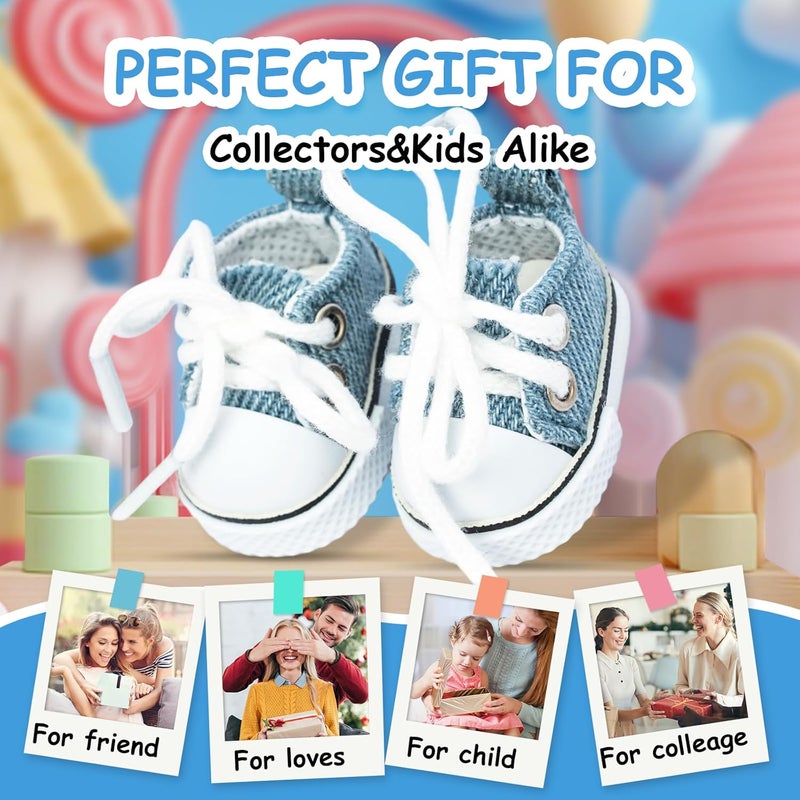 KIYEREE Store Shoes for Lububu(NO Doll),2025 Mini Shoes for Lububu Doll Accessories,Doll Shoes for Lububu Dress Up,Accessories for Lububu(Blue) - Image 5